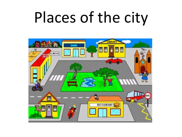 Aprenda os lugares de uma cidade em inglês